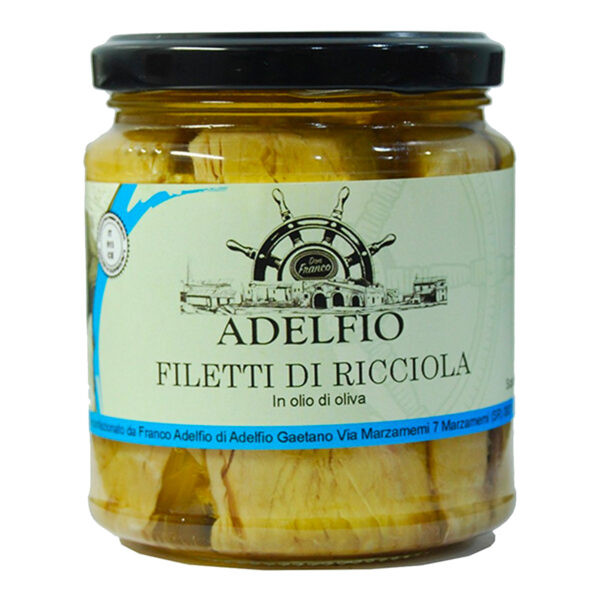 Filetti di Ricciola all'olio d'oliva 300 gr