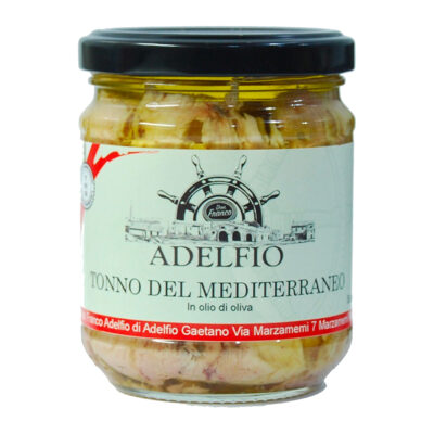 Tonno del Mediterraneo all'olio d'oliva vaso 200 gr