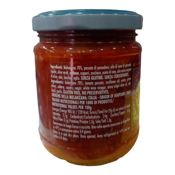 Caponata Di Melanzane Siciliana 190 gr - immagine 2