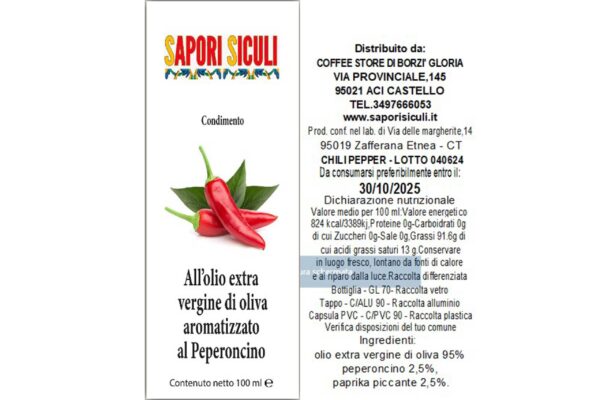 Olio al peperoncino 100 ml - immagine 3