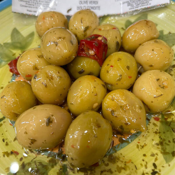 Olive verdi dolci condite 250 gr