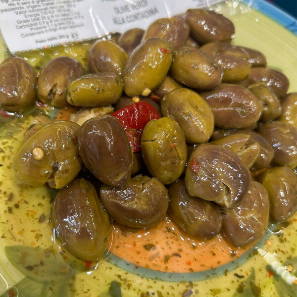 Olive verdi alla contadina 250 gr