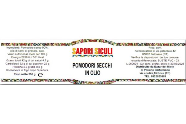 Pomodori secchi in olio 250 gr - immagine 3